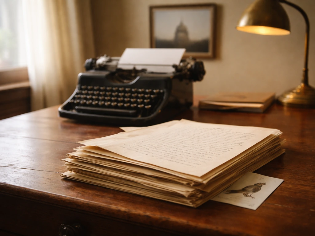 Vintage desk with legal documents and an old typewriter, archival feel referencing NJ state legislation.